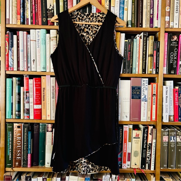 Gibson Look Animal Burnout Leopard Print Sleeveless Dress, size Medium 8 10 - Picture 8 of 12